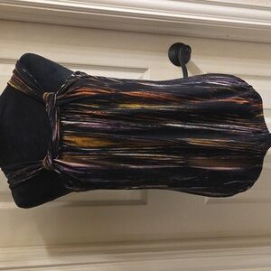 Vintage The Limited size medium black with vertical multi colored stripes